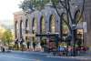 Exterior with outdoor dining at the Historic Hotel Bethlehem