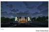 Rendering of the night view of the Outdoor Venue's stage