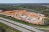 Drone image of the construction of the Outdoor Music venue in Elizabethtown, KY.