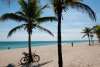 Fort Lauderdale beach with bikes