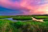 Sunset over the marsh on St. Simons Island, Georgia