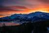 Sunset over wintry Haines