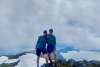 Hiking above the clouds. Ripinski Summit