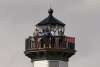 Eldred Rock Lighthouse Ribbon Cutting from the tower