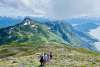 kids hiking Ripinski summit summertime