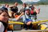 Friends rafting on the Chilkat River