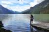 Girl Fishing on Chilkoot lake
