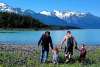 family at Mudbay beach