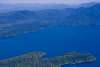 Aerial view of an Inside Passage waterway