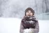 Central Park Child in Snow