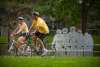 People Riding Bikes Through Omaha Park