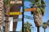 Sign art instillation in downtown Palm Springs.