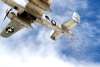 Plane dropping roses on Memorial Day