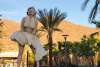 Marilyn Monroe statue at Palm Springs downtown park.
