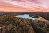 Aerial view of Lake Navarino near Waroona