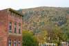 A fall view of the mountains from downtown Jim Thorpe, PA.