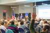 Man gives a presentation at Monroe County's America250PA Kick Off Event