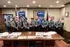 A group of police officers posing at Pike County's America250PA kick-off event