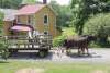 Horse-Drawn Wagon Ride past the Farmhouse at Quiet Valley