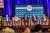 A panel of speakers having a discussion at More Front Doors: The Pocono Housing Summit