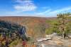 Fall foliage view from Tank Hollow in Lehigh Gorge State Park in the Poconos
