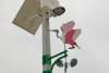 Image of artwork, pink flamingo wind vane