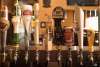 Beer selection at a bar