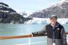 Glacier Bay with Cruise Passenger on deck