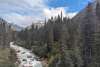 Skagway River and Mountains, taken from White Pass & Yukon Railway train