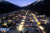 Drone photograph of Skagway at dusk // Oct 2023 Pilot in command - Shane Belanger