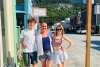 My kids and I enjoying a beautiful sunny day