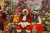 Visiting Santa during Yuletide celebrations