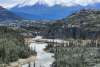 Railroad pass entering Fraser, view of the first weeks snow.
