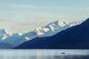 Two fishermen check shrimp pots from a canoe in Nanku Bay between Skagway and Dyea.
