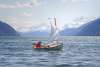 Calm winds are ideal for this little sail boat to head out to Nahku Bay. Easily accessible off of Dyea Rd just outside of Skagway.
