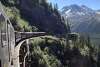 Mountain with train