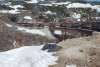Going over the bridge on the White Pass Railway