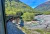 White Pass Railroad on a cloudless day