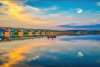 people boating at sunset along the Susquehanna River