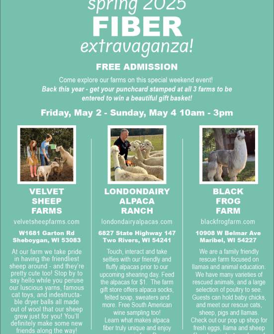 Velvet Sheep Farms Spring Fiber and Farm Extravaganza!