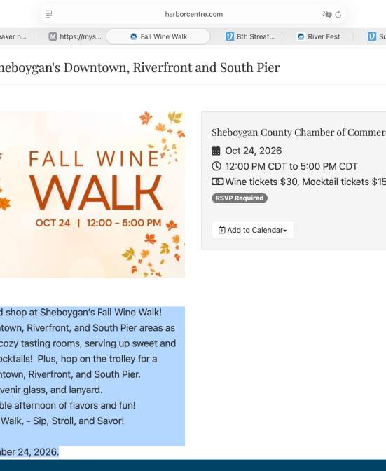 Fall Wine Walk