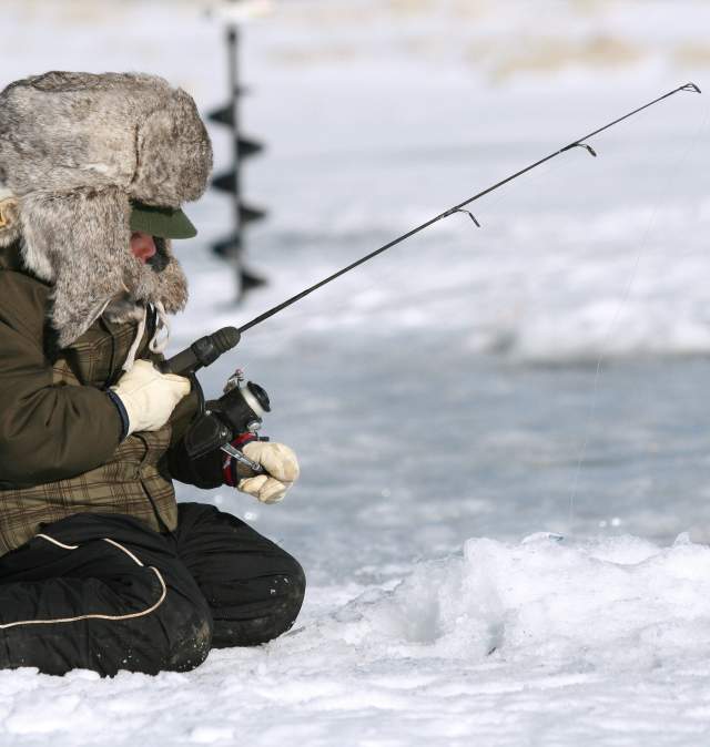 Ice Fishing Boy