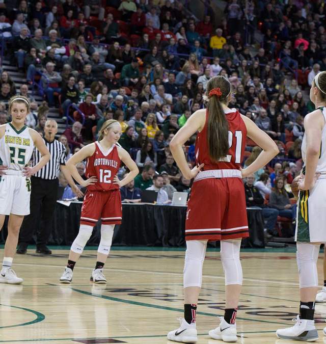 Girls State Basketball free throw shot