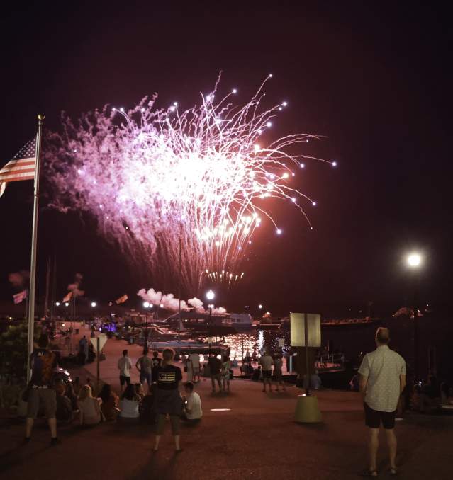 Bayfield Fourth of July Fireworks on Lake Superior