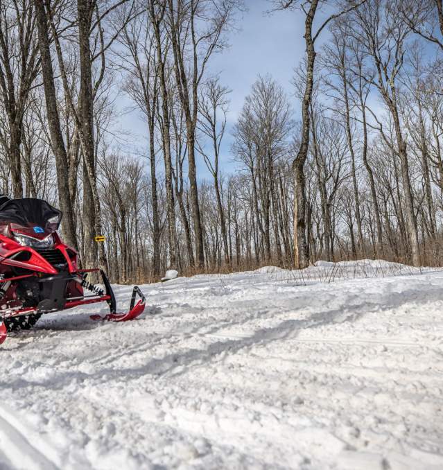 Snowmobiling in Bayfield County