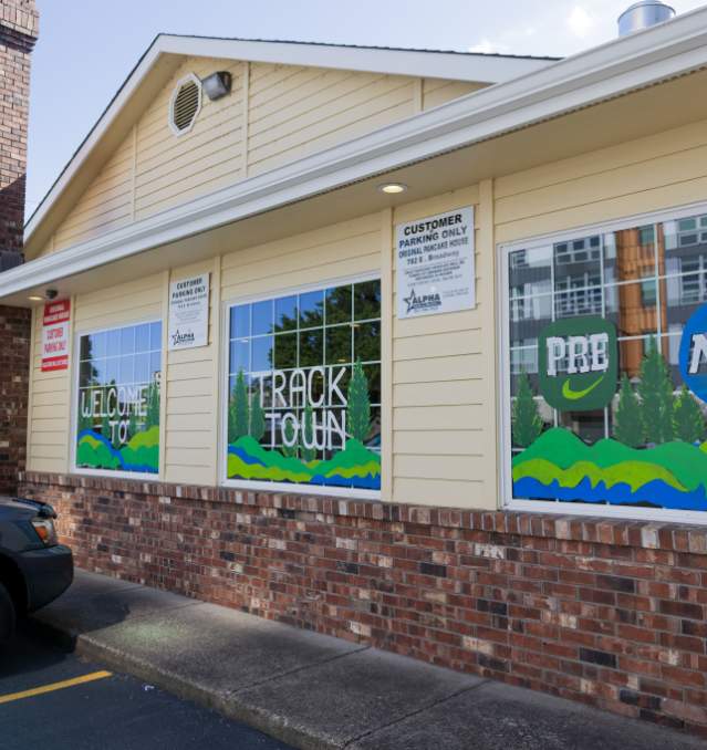TrackTown Window - The Original Pancake House