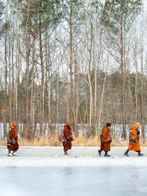 A Journey of Peace: Buddhist Monks’ Cross-Country Walk Comes Through Prince William