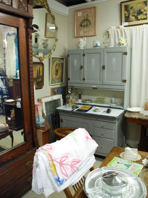 Antique shops like Barbara's Victorian Closet are open during Street Fair, too