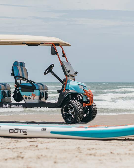 Golf Cart on the Beach