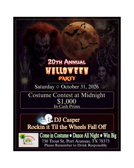20th Annual Halloween Party @ Bernie's Beach House